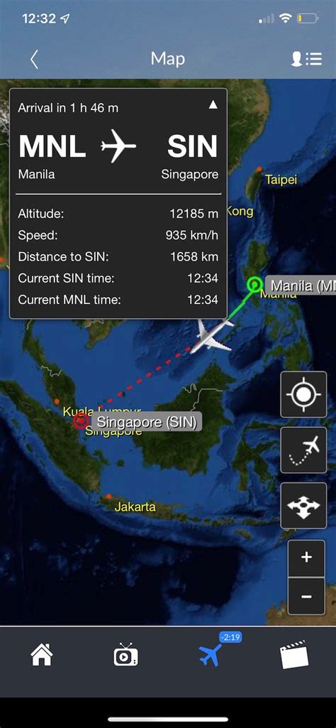 manila to singapore flight time.